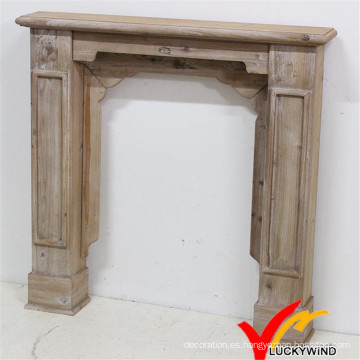 Mantel de madera decorativo europeo de la chimenea de la vendimia